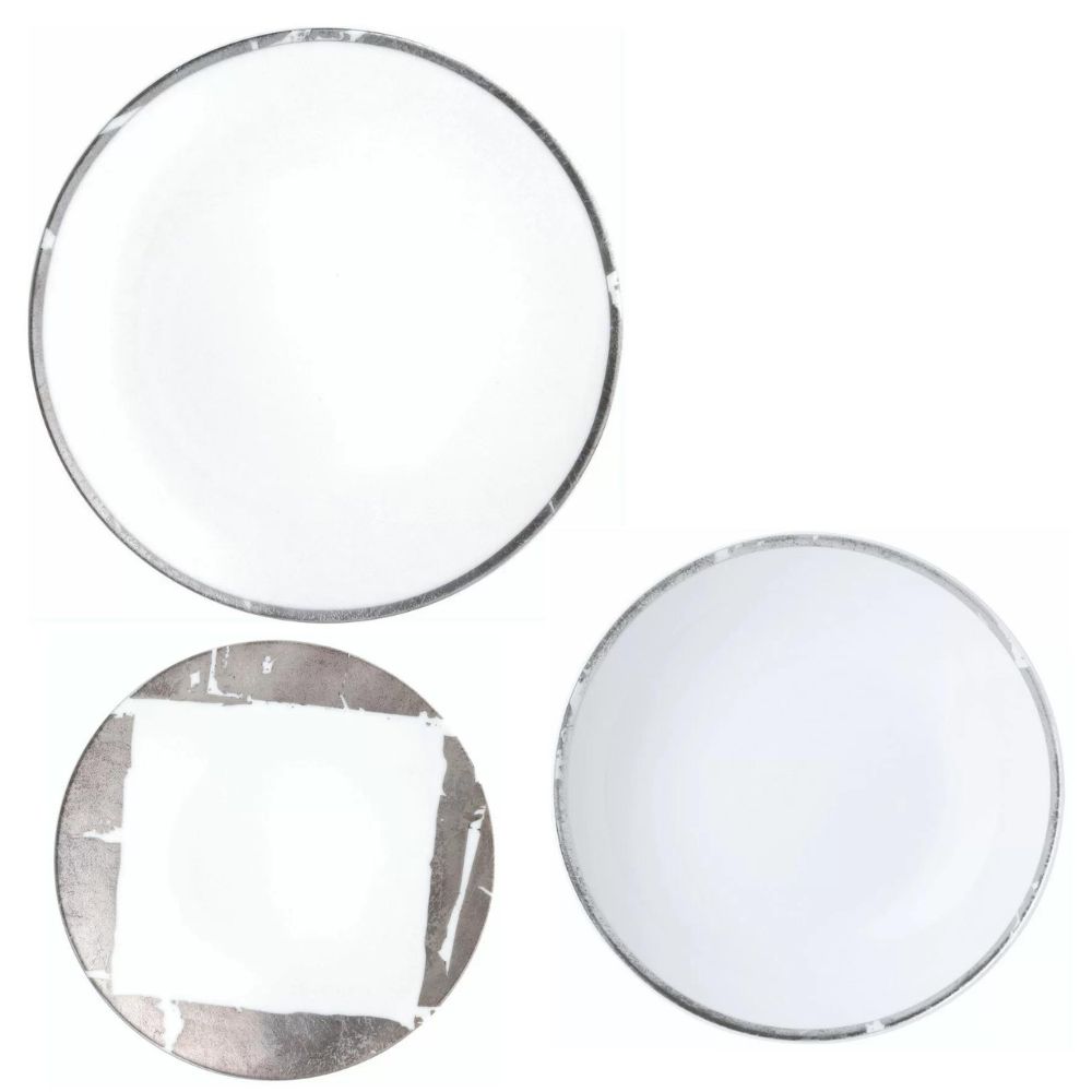 Set pentru cina 18 piese Feuille d Argent Bernardaud